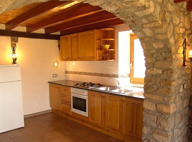 Keuken van een van de drie huizen Keuken van een van de drie huizen